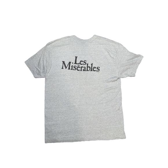 Vintage 1986 Les Miserables Grey Double Sided Shirt Single Stitch Sz Extra Large - Picture 5 of 9